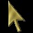 3d Golden Pointers Cursors cursor preview 1