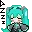 Animated Vocaloid Hatsune Miku cursor preview 1