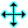Black W/ Blue Trim Cursors cursor preview 1