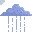 Blue Rain Cloud Cursors cursor preview 1