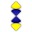 Blue Yellow Cursors cursor preview 1