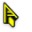 Breeze Hacked Yellow Cursors cursor preview 1