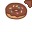 Brown Donut With Sparks Kawaii Cursors cursor preview 1