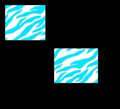 Cyan Zebra Print Cursors cursor preview 1
