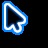 Glow Black Cursors cursor preview 1