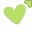 Green Heart Kawaii Cursors cursor preview 1