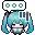 Hatsune Miku Chibi cursor preview 1