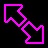 Highly Visible Big Black & Pink Cursors cursor preview 1