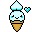 Sweet Cute Kawaii Baby Blue Ice Cream Cursors cursor preview 1