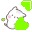 Kawaii Green Kitty Cat Kitten Verde Lima Cursors cursor preview 1