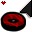 Kawaii Black And Red Donuts Cursors