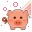 Kawaii Pig Cerdito Tierno Cute 3 Cursors cursor preview 1