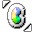 Large Rainbow Jellybean Cursors cursor preview 1
