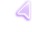 Little Purple Neon Glass Cursors