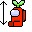 My Cute Radish Among Us Skin Cursors cursor preview 1