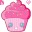 Pink Cupcake Pastelito Cursors cursor preview 1
