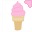 Pink Ice Cream Cursors cursor preview 1