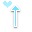 Blue Mini Mac Love Cursors cursor preview 1