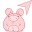 Cute Pink Piggy Cursors cursor preview 1