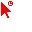Red And White Cursors cursor preview 1