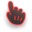 Red Transparent Cursors cursor preview 1