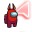 Among Us Red Cursors cursor preview 1