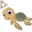 Cute Green Turtle Cursors cursor preview 1