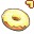 Cute Kawaii Yellow Donuts Cursors cursor preview 1